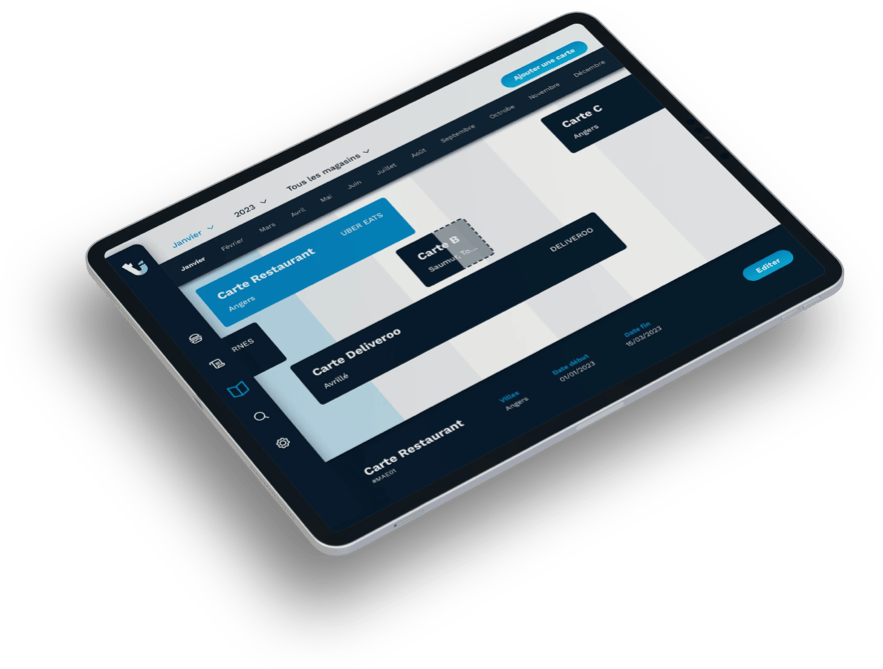 Carte personnalisée pour plateformes de livraison