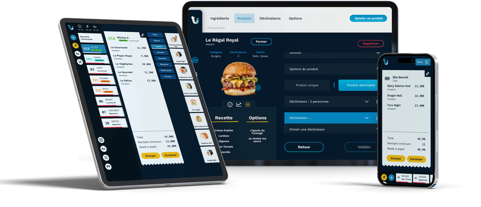 borne de commande logiciel de caisse