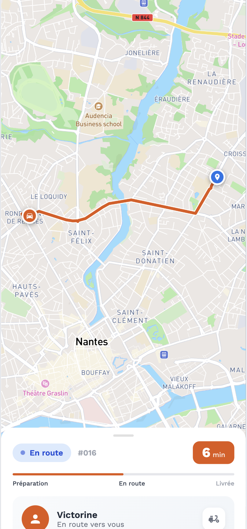 Suivi livraison client