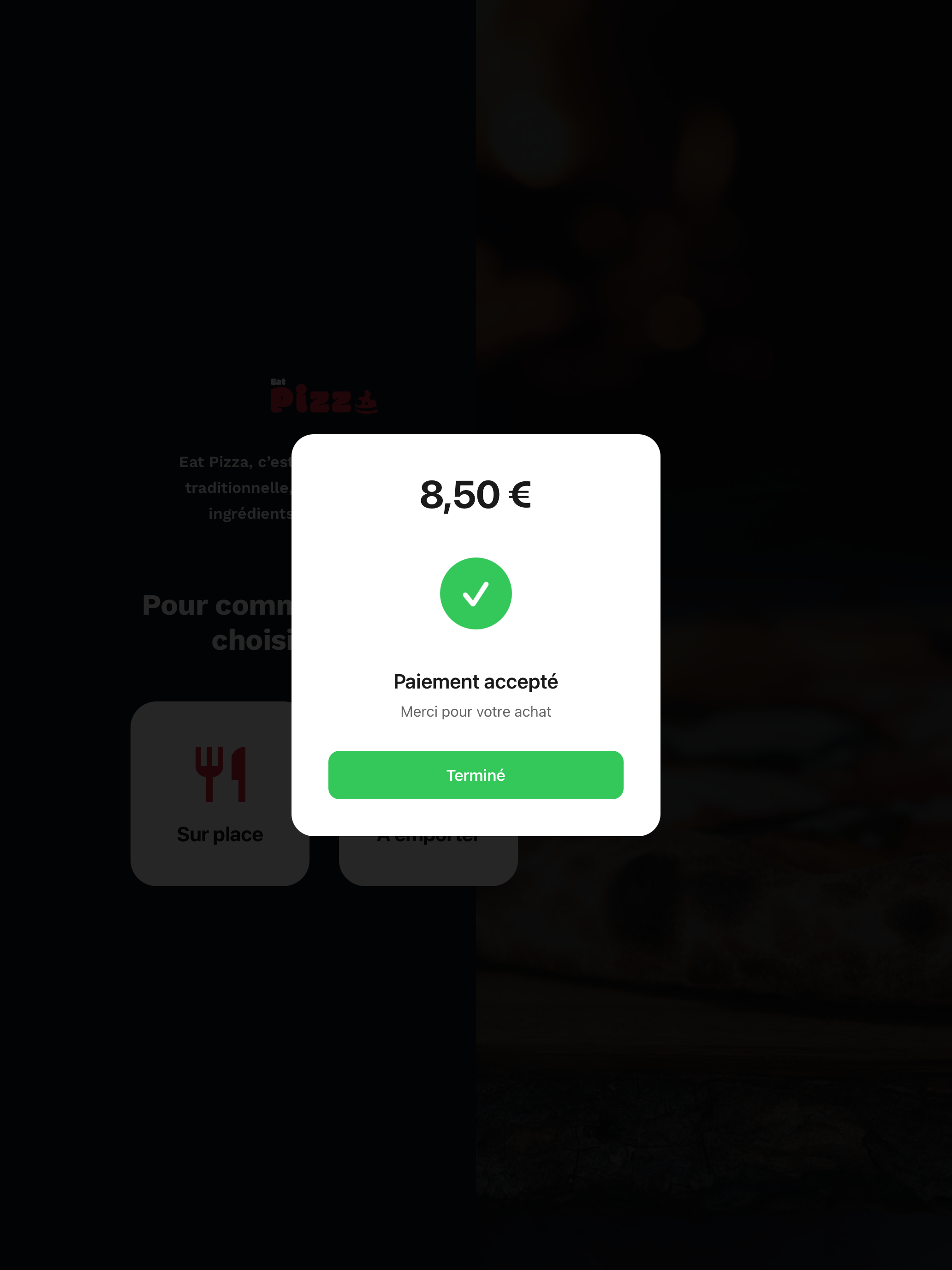 Borne de commande personnalisée