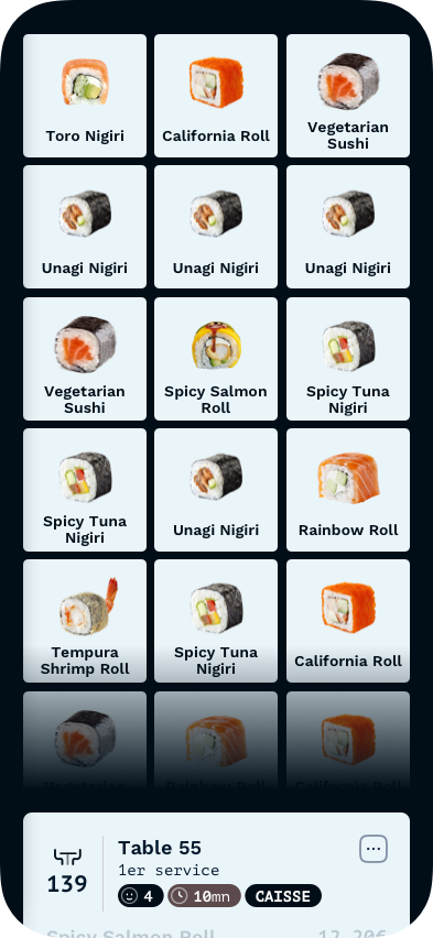 Interface commande mobile