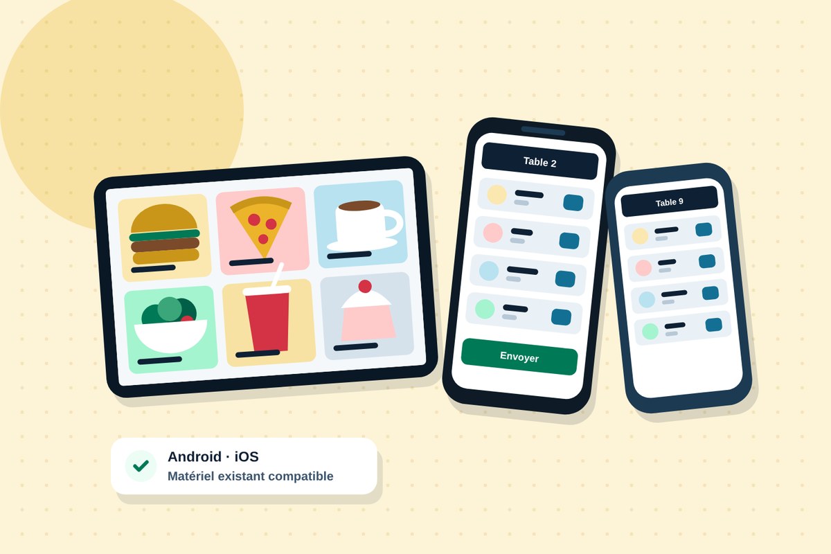 Smartphones et tablettes Android ou iOS déjà en votre possession deviennent des outils de prise de commande