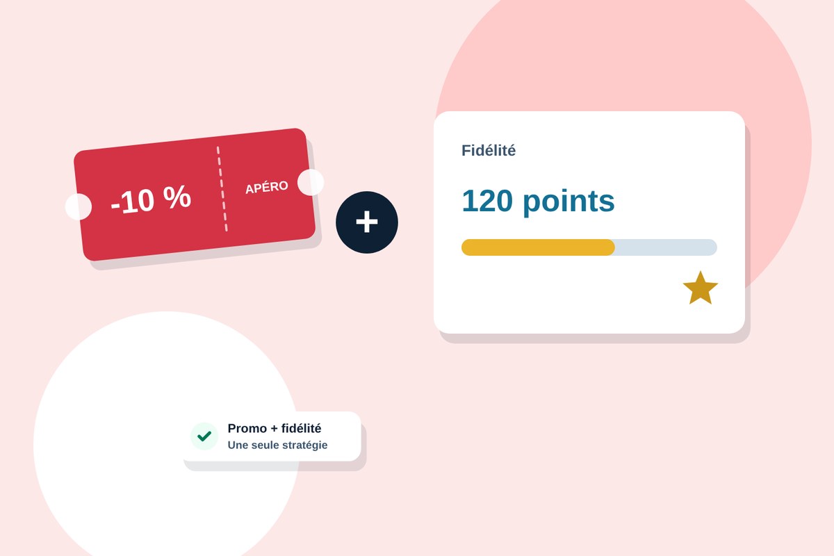 Un code promo ponctuel combiné aux points du programme de fidélité