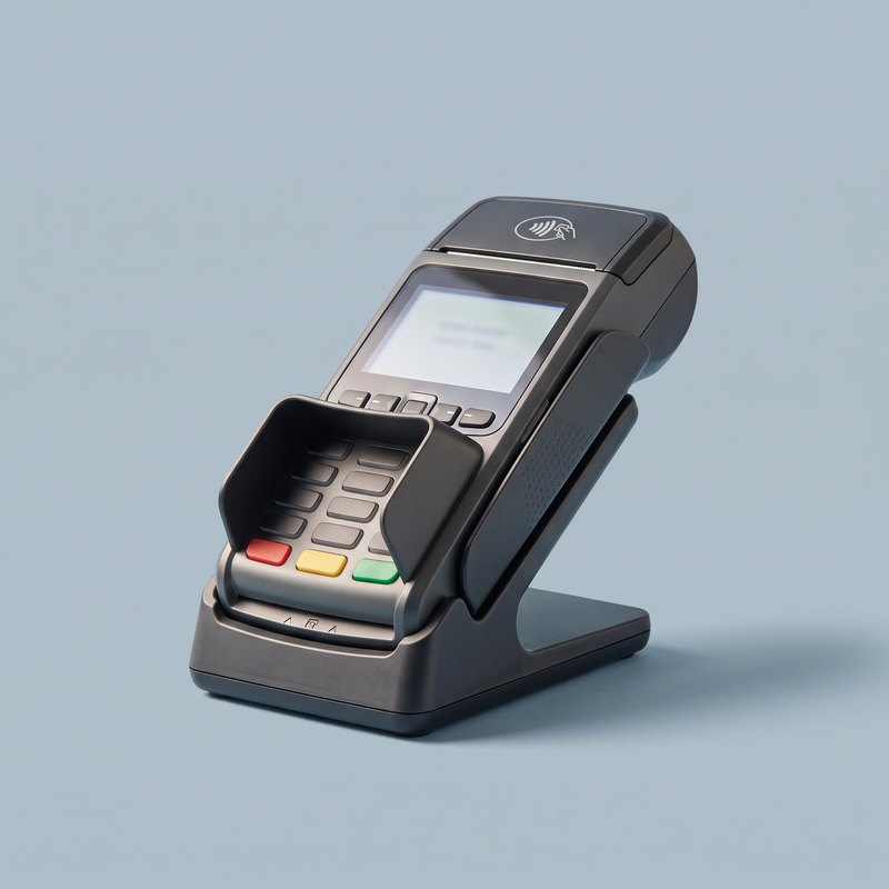 Terminal de paiement sans contact sur son socle