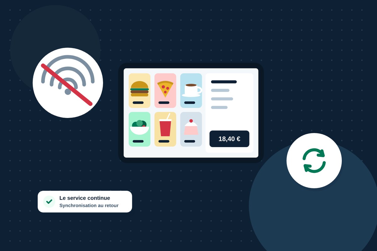 Internet coupé : la caisse du café continue de fonctionner et se synchronise ensuite