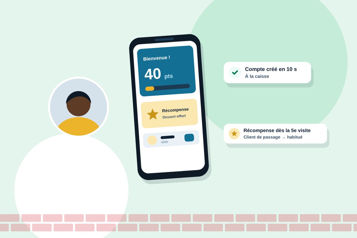 Un programme de fidélité simple à activer pour une clientèle étudiante de passage