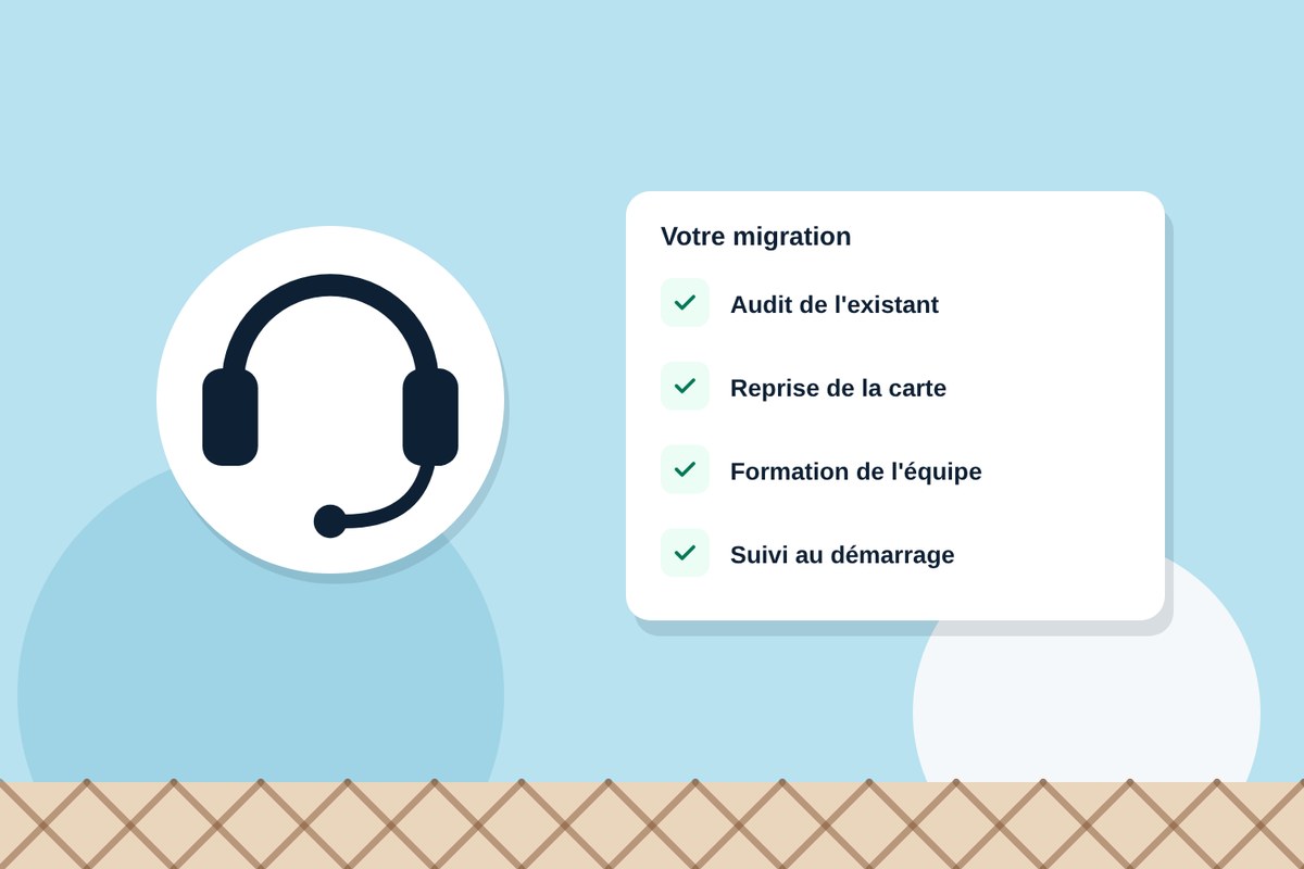 Migration et formation de l'équipe accompagnées à distance, étape par étape